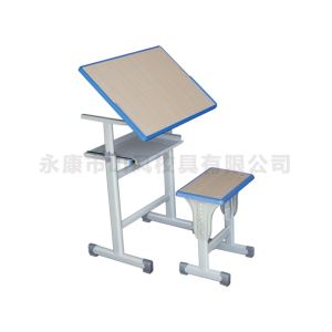 B13角度可調節塑料課桌椅-A5102M
